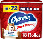 Charmin Ultra Strong Toilet Paper 18 Mega Rolls, 220 Sheets Per Roll