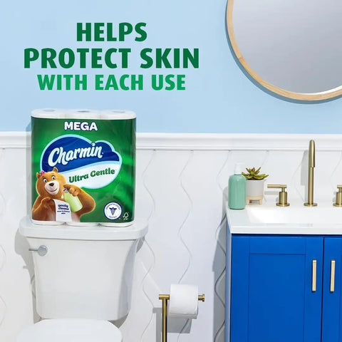 Charmin Ultra Gentle Toilet Paper, 24 Mega Rolls (Equivalent to 96 Regular Rolls),White