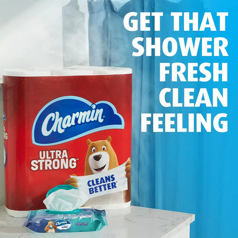 Charmin Flushable Wipes, 160 Total Wipes 40 Count (Pack of 24)