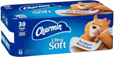 Charmin Ultra Soft Bathroom Tissue Ultra Soft 30 Jumbo Rolls