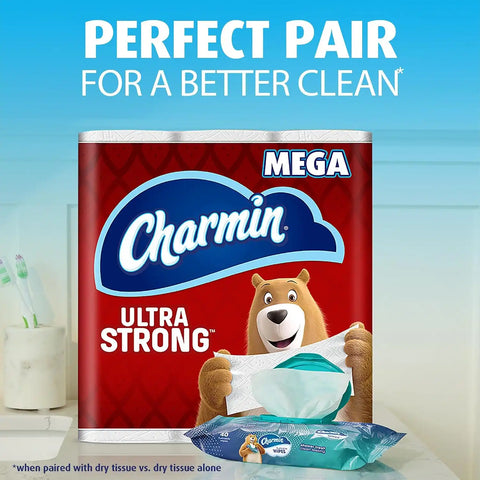 Charmin Flushable Wipes, 160 Total Wipes 40 Count (Pack of 24)