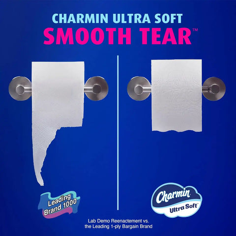 Charmin Ultra Soft Toilet Paper, 6 Mega XL Rolls = 36 Regular Rolls